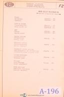 Aciera-Aciera Type F2, Universal Milling Machine, Parts Drawings Manual-Type F2-02